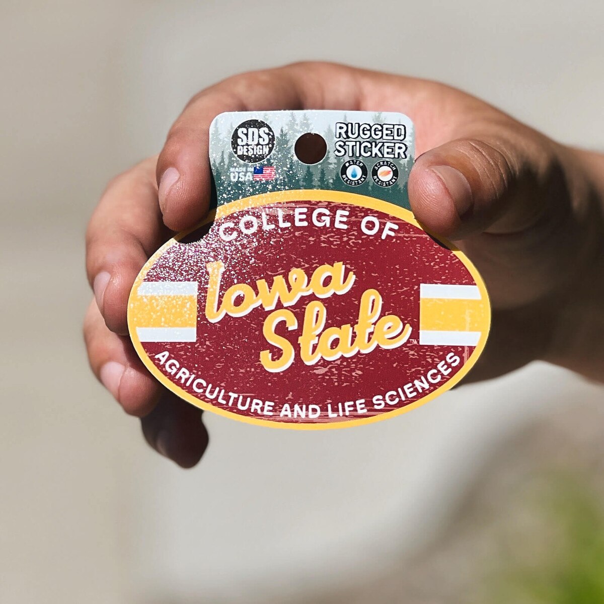 I-State College of Agriculture & Life Sciences Rugged Sticker (3.5")